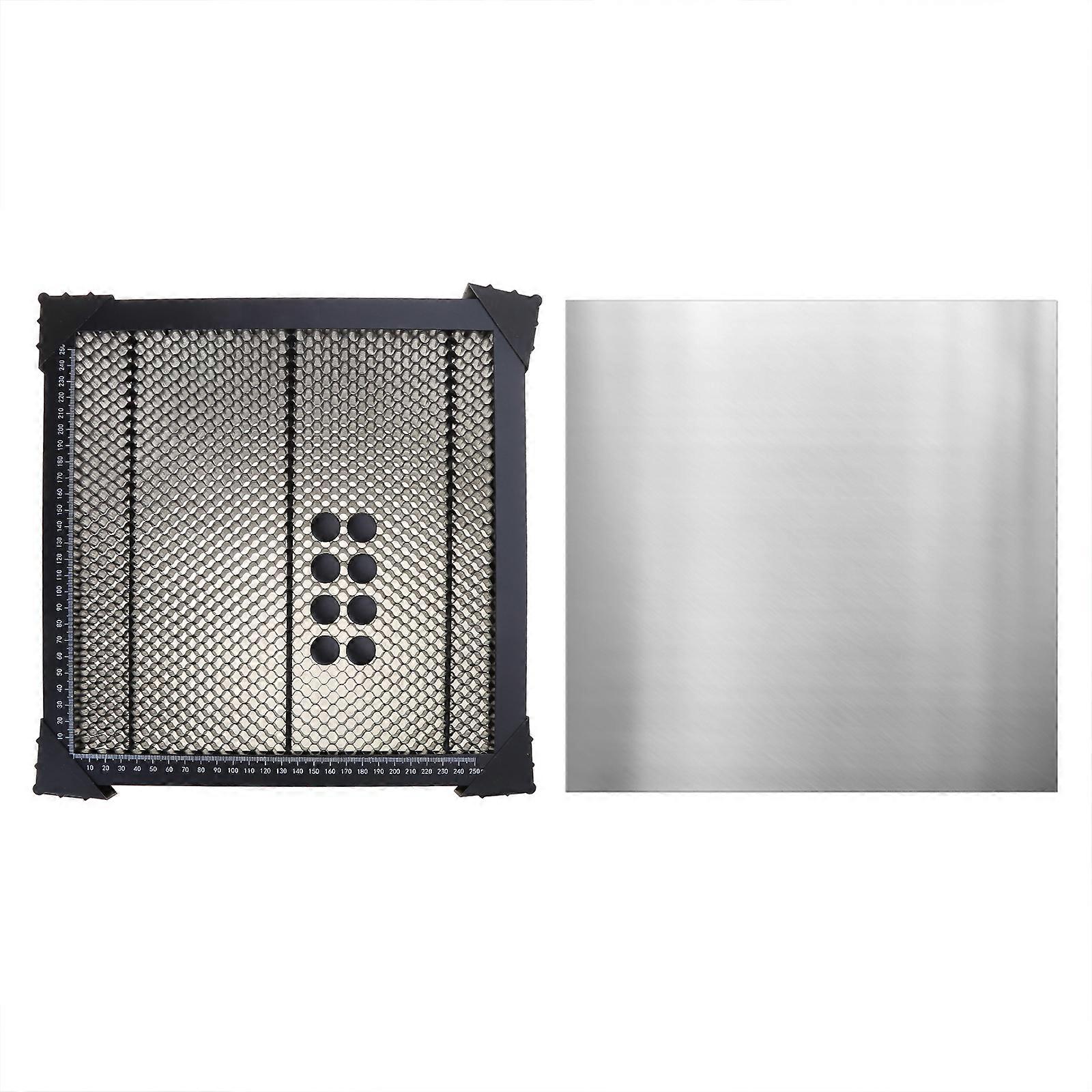 Work Bed Honeycomb Working Table Aluminum Alloy Plate Panel Board Set For CO2 Laser- Engraver Cutting Machine 30x30cm