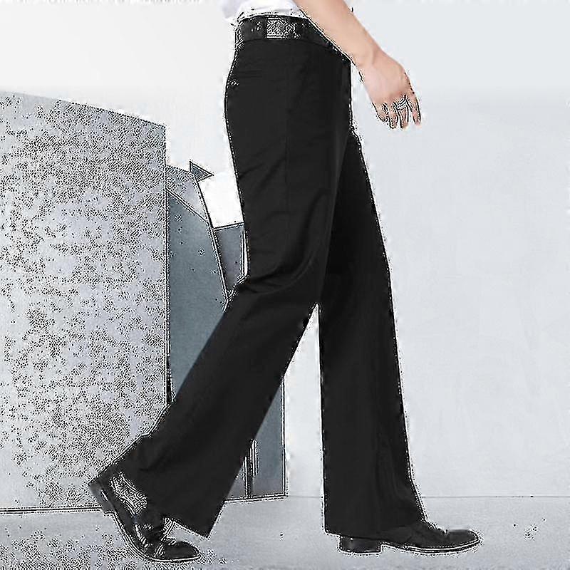 Pantalon évasé décontracté classique pour hommes