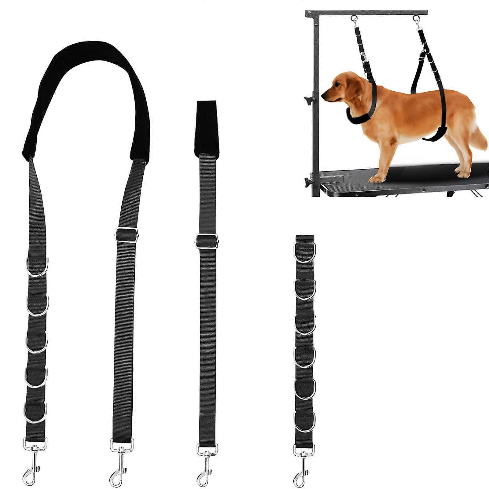 Adjustable Dog Grooming Belly Strap for Grooming Table Arm Loop Extender Bathing Restraint Leash Small & Medium Size