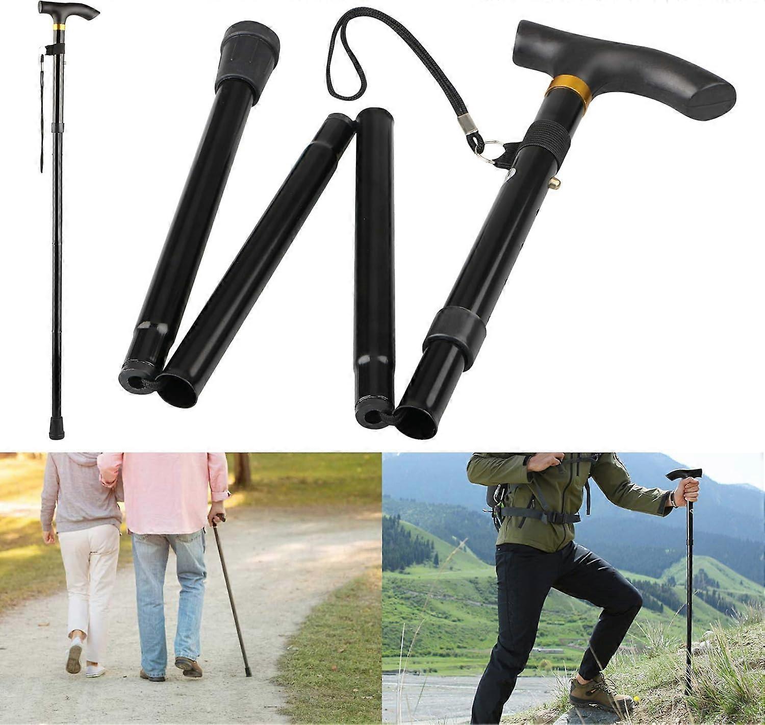 Folding Bar 4 and Adjustable Folding Bar Lightweight Aluminum Metal Non Sliding Sofa Unisex, Used for Hiking and Hiking