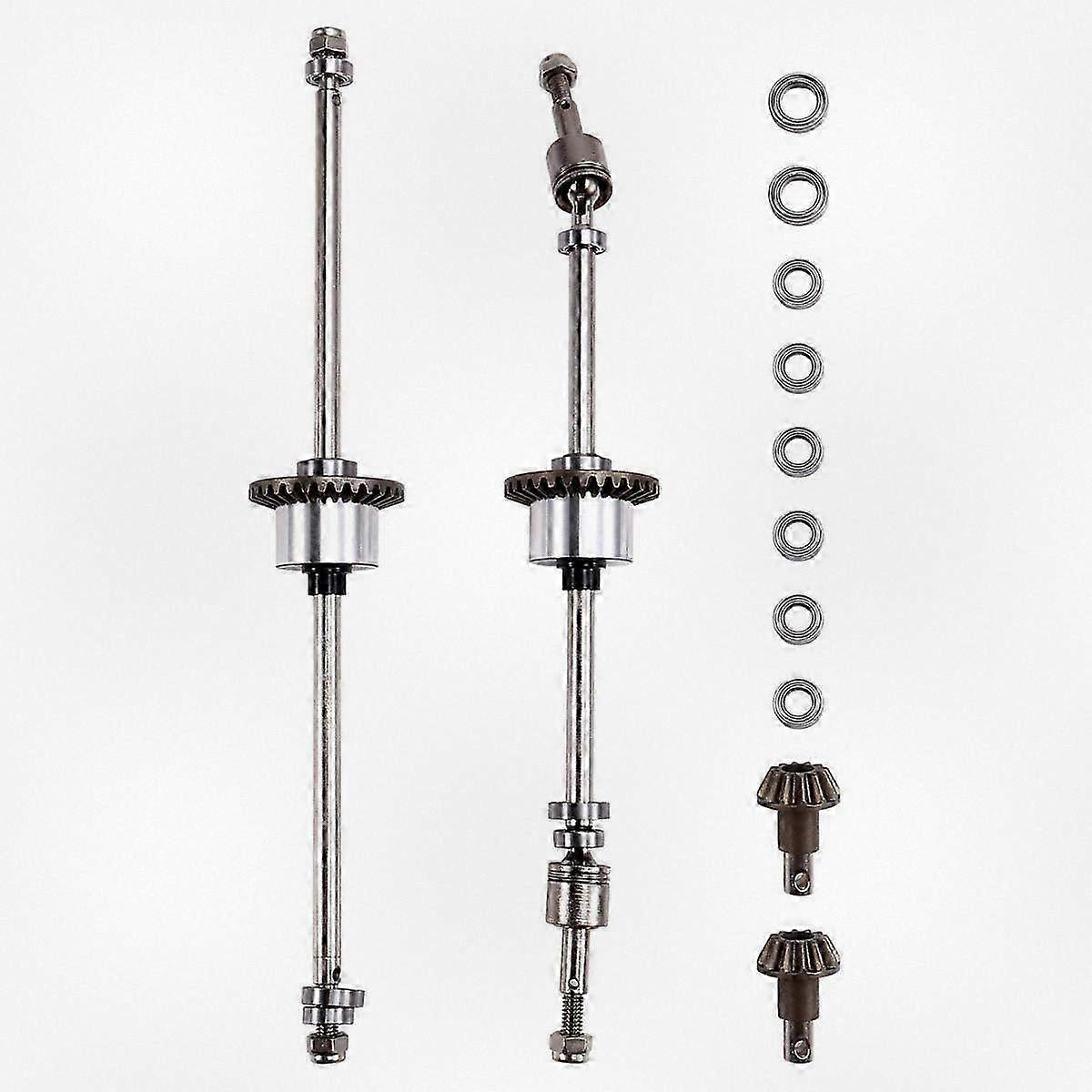 Replacement Front and Rear Axle Straight Sleeve Kit for 1/12 Scale RC Vehicle Upgrades