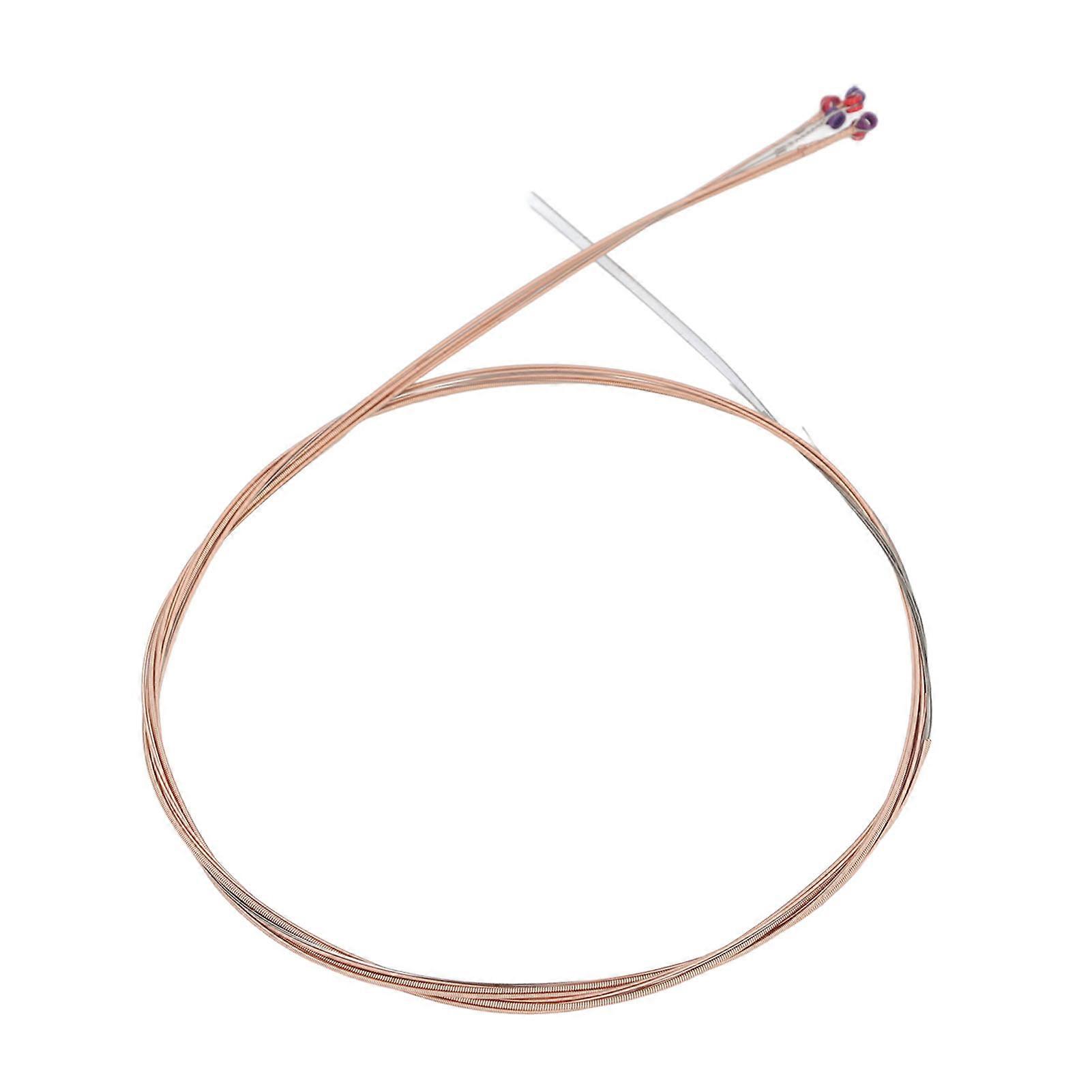 3 Set Folk Guitar Strings Crystal Clear Tone Hex Core Long Lasting Acoustic Guitar String Set