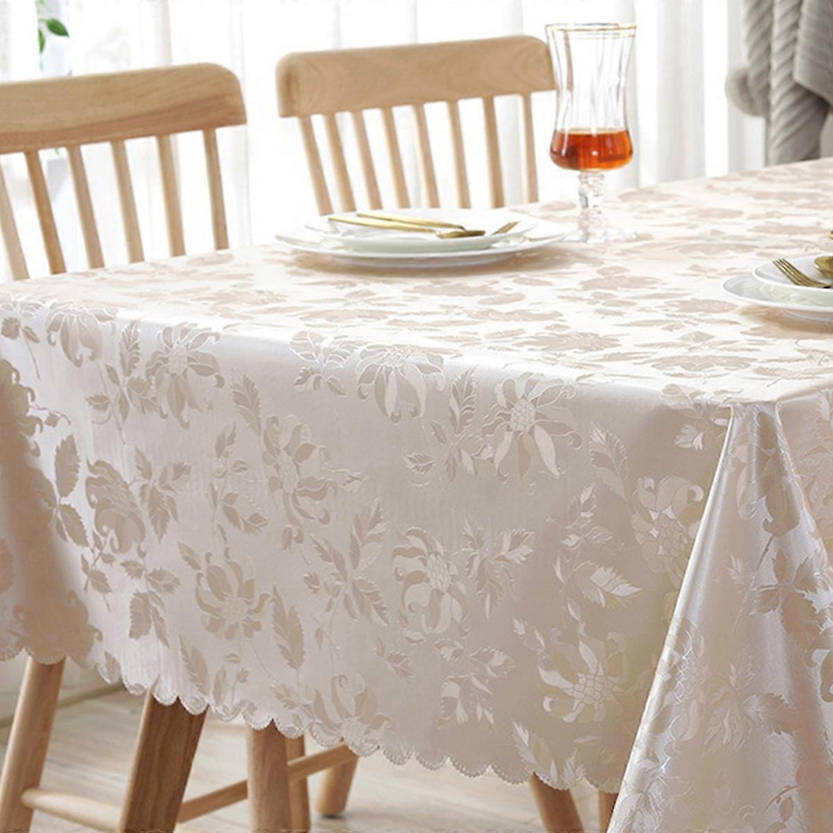 Jacquard tablecloth pattern splash resistant oil resistant soft tablecloth Kitchen table Outdoor picnic