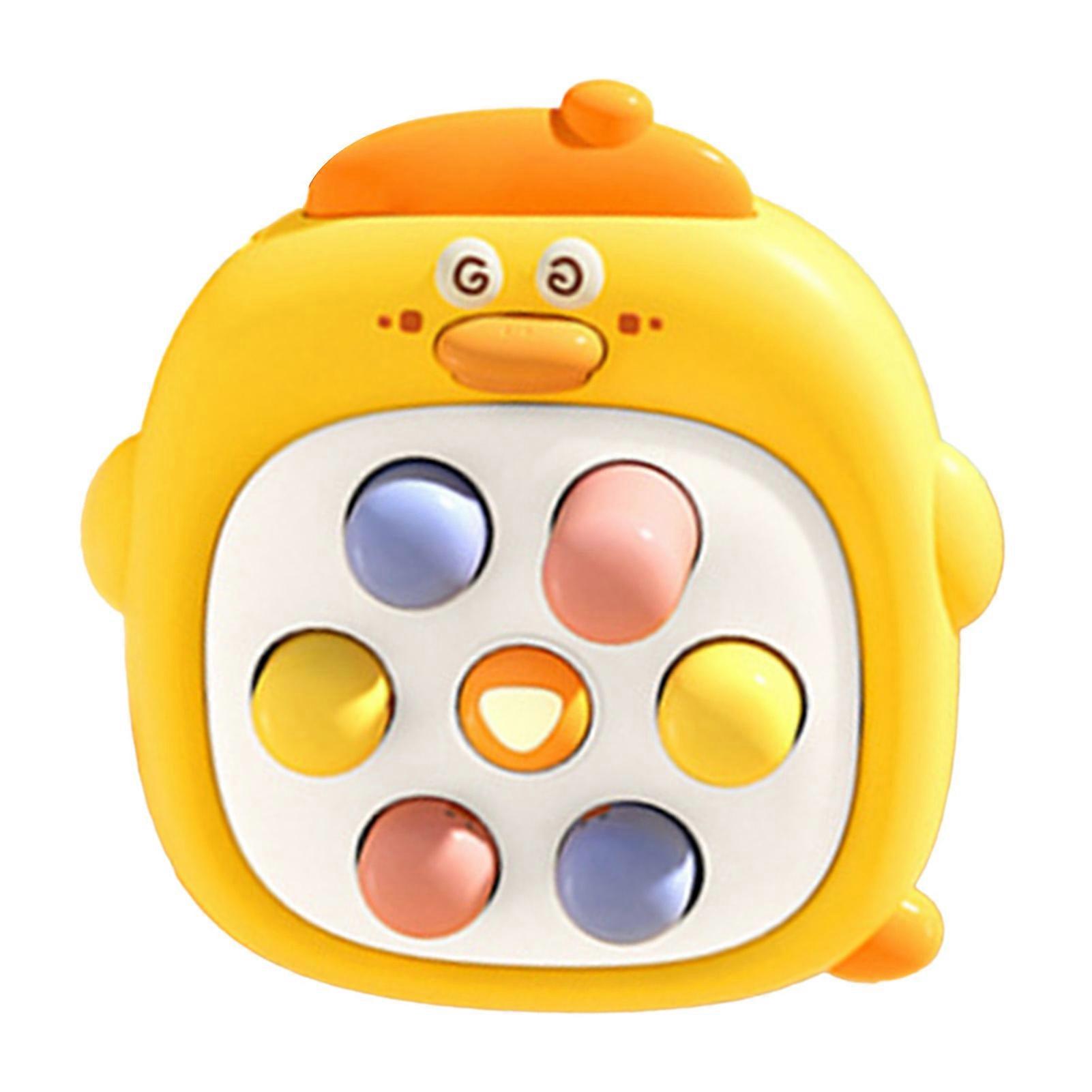 Kids Finger Whack Toy Interactive Educational Stress Relief Cartoon Duck Quick Speed Push Game Console