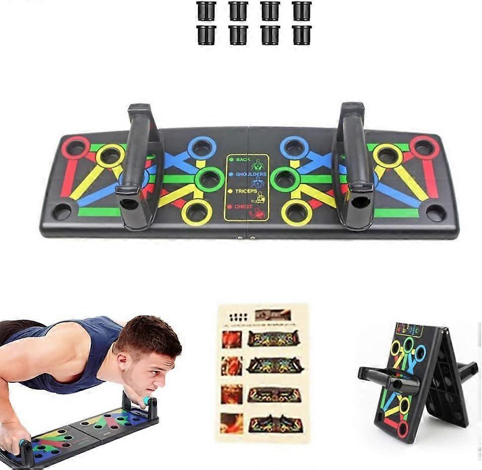 14 in 1 Push-up Board, Folding Push-up Board with Handles for Muscle Training. Fitness and Exercise at Home.