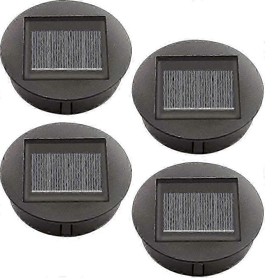 Replacement Solar Light Bulbs 4-Pack, Waterproof IP65 Solar Panel & Auto Sensor for Garden Lights