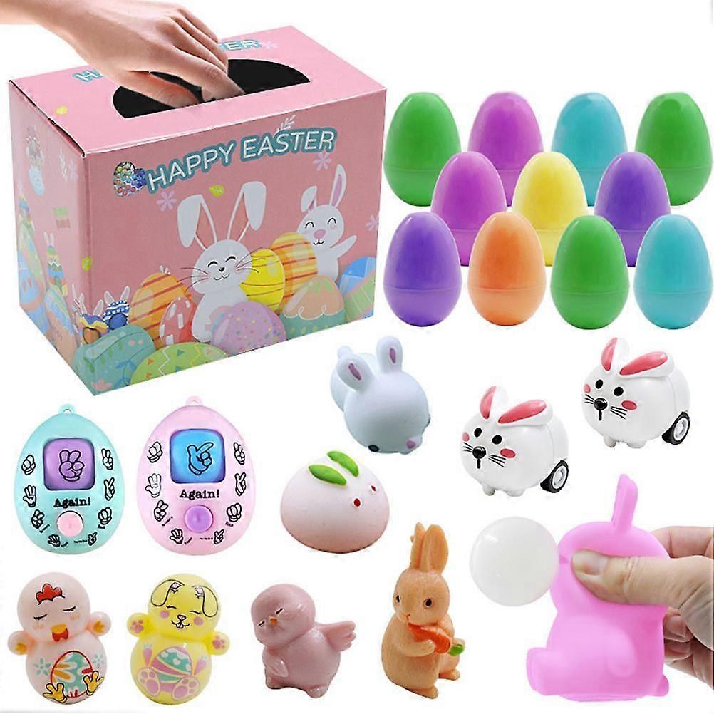 Πασχαλινό κουτί αυγών επαναχρησιμοποιήσιμο κουνέλι αυτοκίνητο δεινόσαυροι Advent ημερολόγιο δώρο κουτί δώρου κινούμενα σχέδια ζώο έκπληξη κουτί δώρου για παιδιά