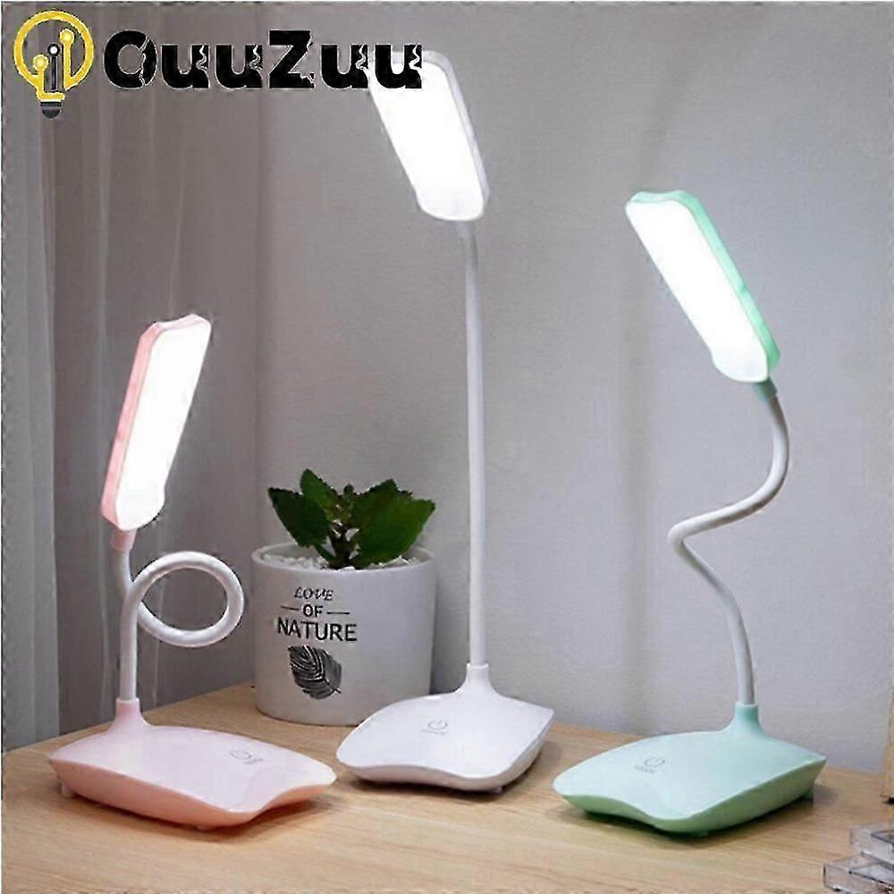 Led Desk Lamp Dimmable Touch Foldable Table Lamp Bedside Reading Eye Protection Night Light 5V USB Chargeable