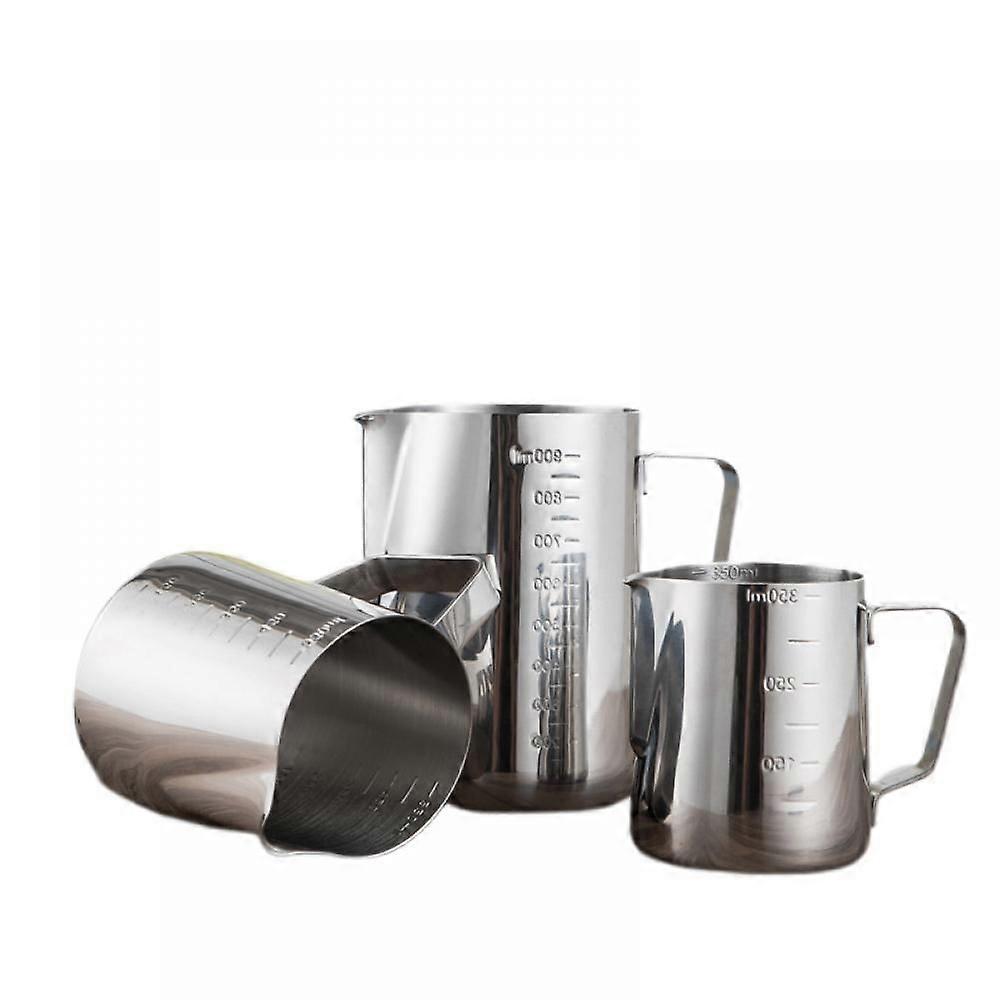 3 Pieces Stainless Steel Measuring Cups With Scales For Kitchen Use, 350/600/1000 Ml Large Cups, Suitable For Accurate Measurement Of Dry Grains And L