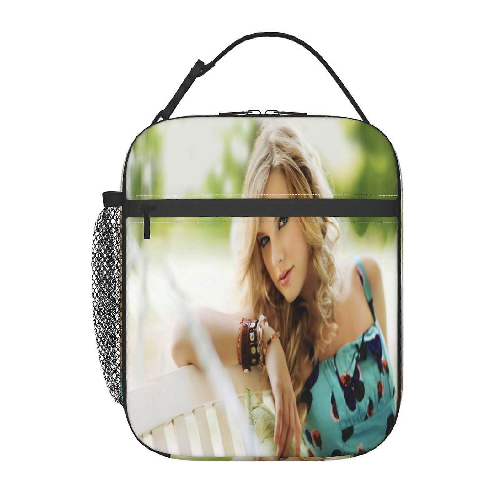 t107 Taylor Swift Lunch Bag 2-Piece Set (Large+Small), Coordinating Colors with Shared Ice Pack, Family Meal Prep Solution y107