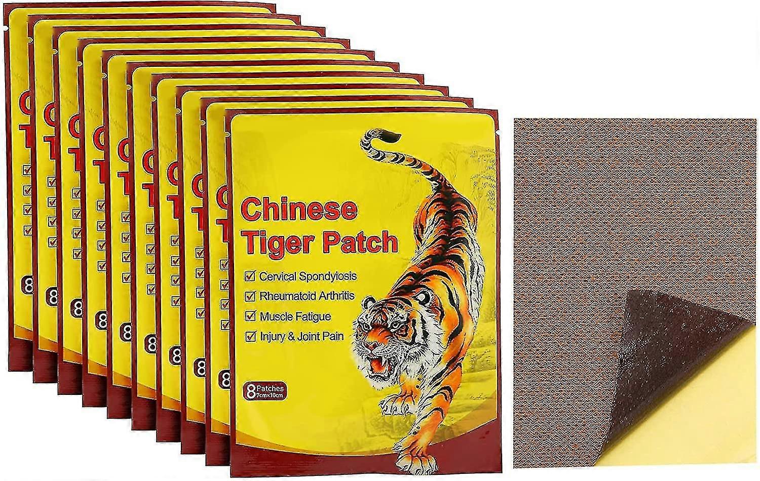 بقع تخفيف الألم ، 80pcs / 10pack الصينية بقع الأشعة تحت الحمراء البعيدة الجص تخفيف الألم