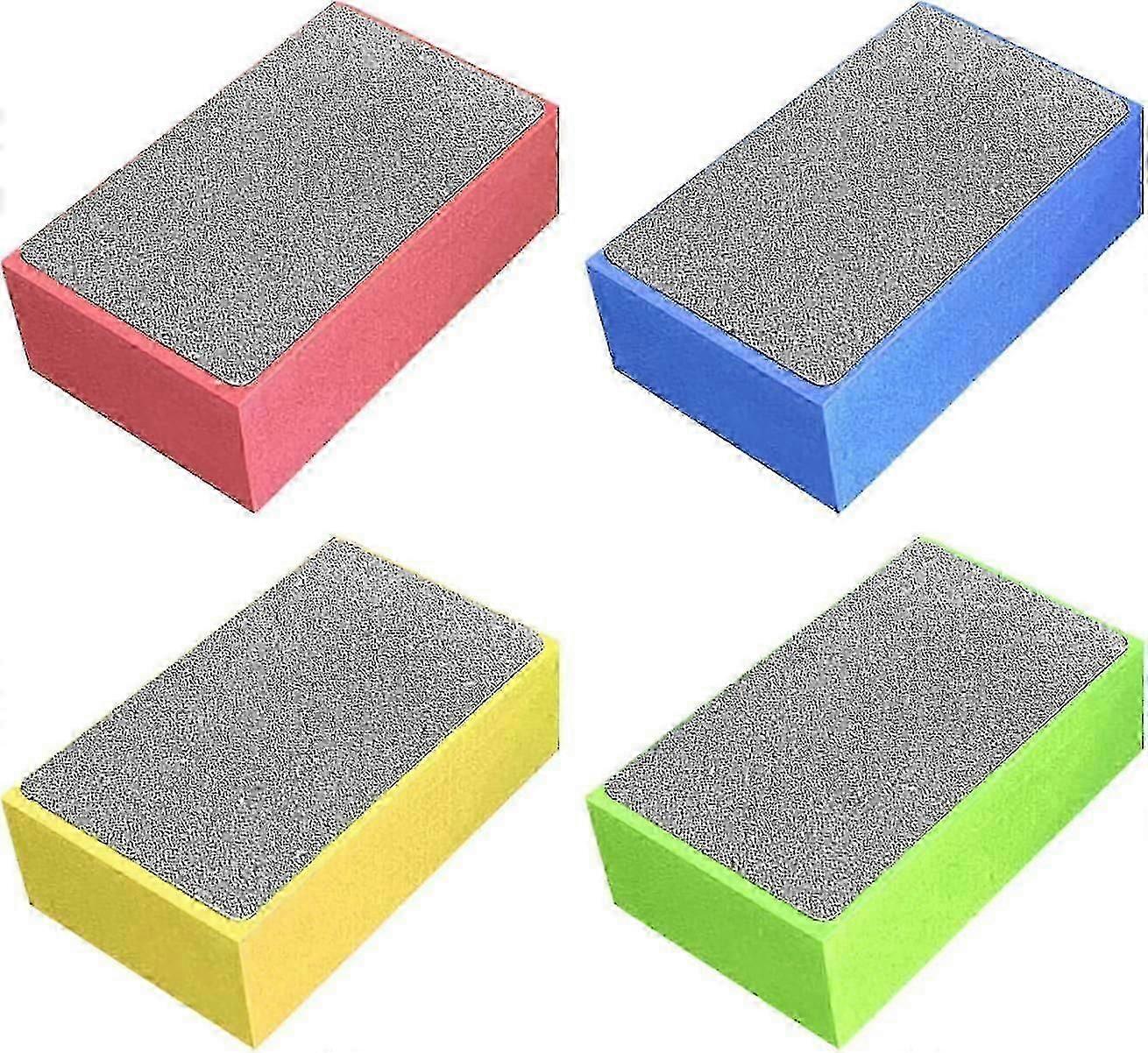 4 Pack Diamond Hand Polishing Pads For Sanding Concrete, Glass, Stone, Granite, Marble 60, 100, 200, 400 (as Shown)