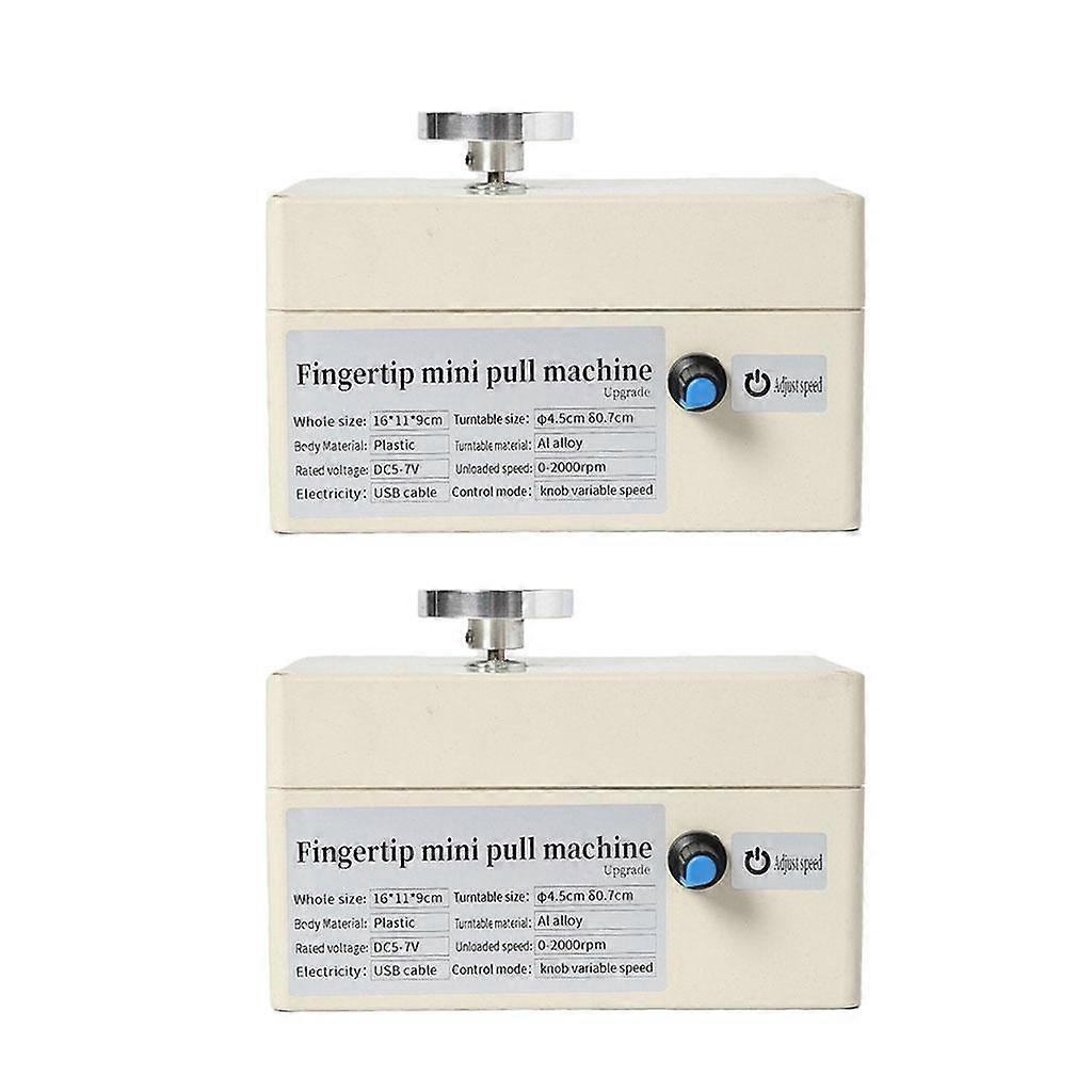2Pcs Mini Pottery Wheel Ceramic Machine 2000RPM USB 4.5cm Dia