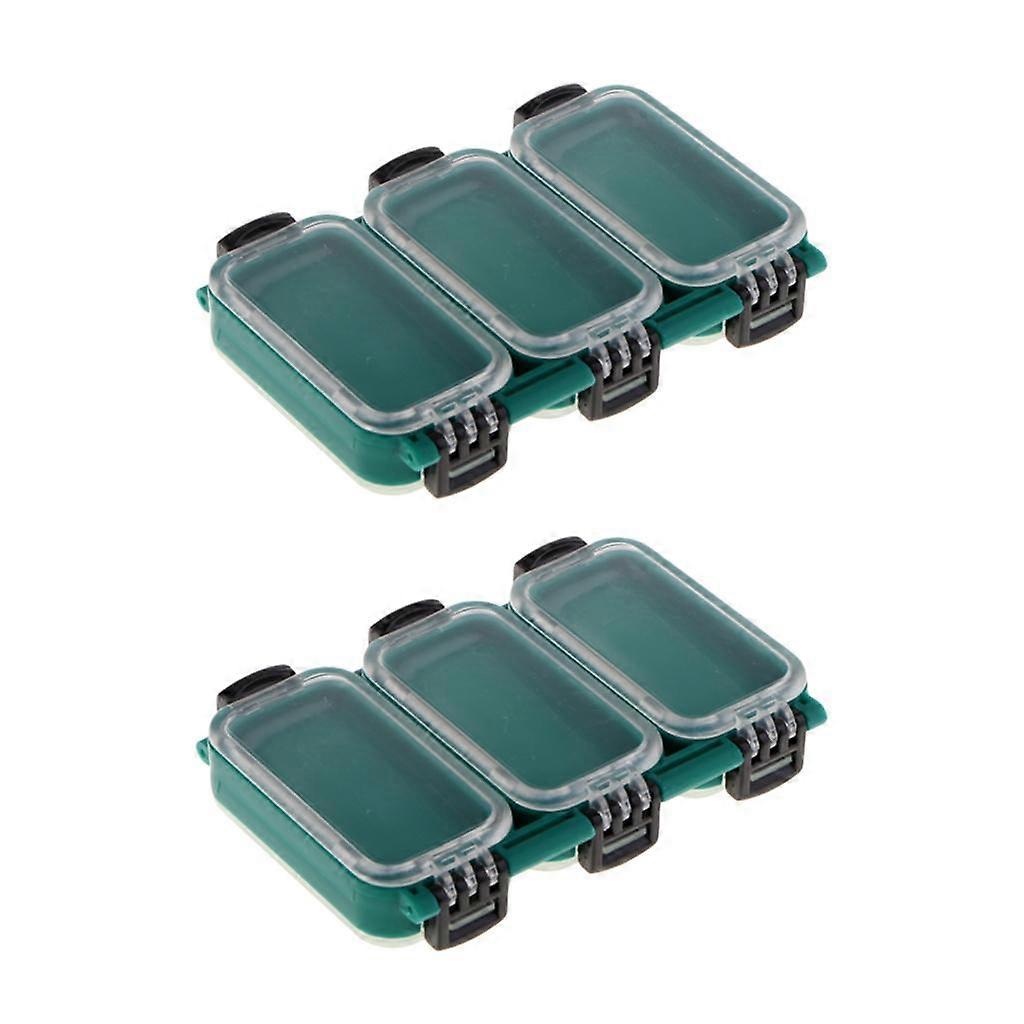 Side Storage Boxes Fishing Accessories Box with 6 Compartments