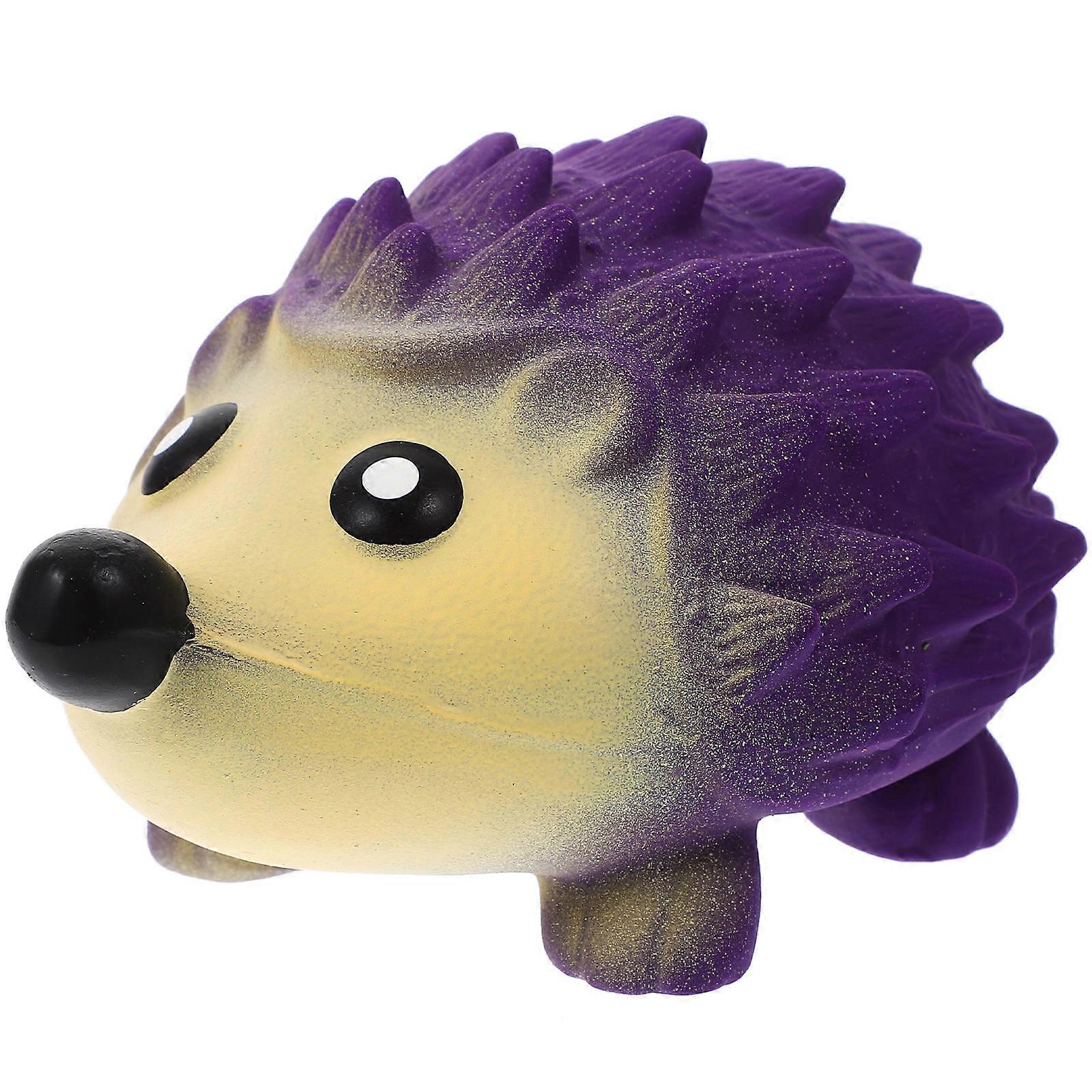 Squeaky Cartoon Hedgehog Dog Toy   Soft Latex Interactive Plaything for Engaging Teething in Puppies and Vibrant Fun