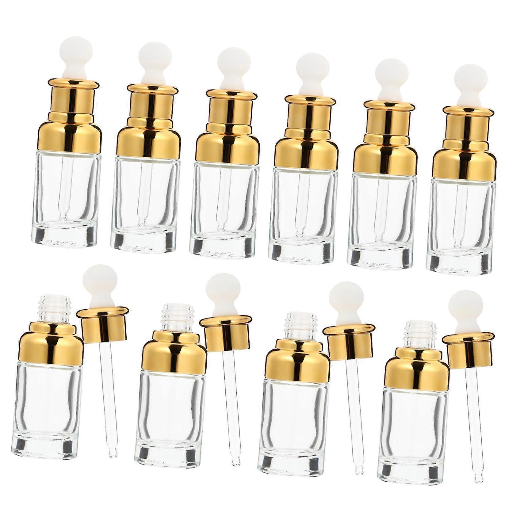 50ml Essential Oil Bottle Set Glass Container Dropper for Aromatherapy Travel Ref: 1821