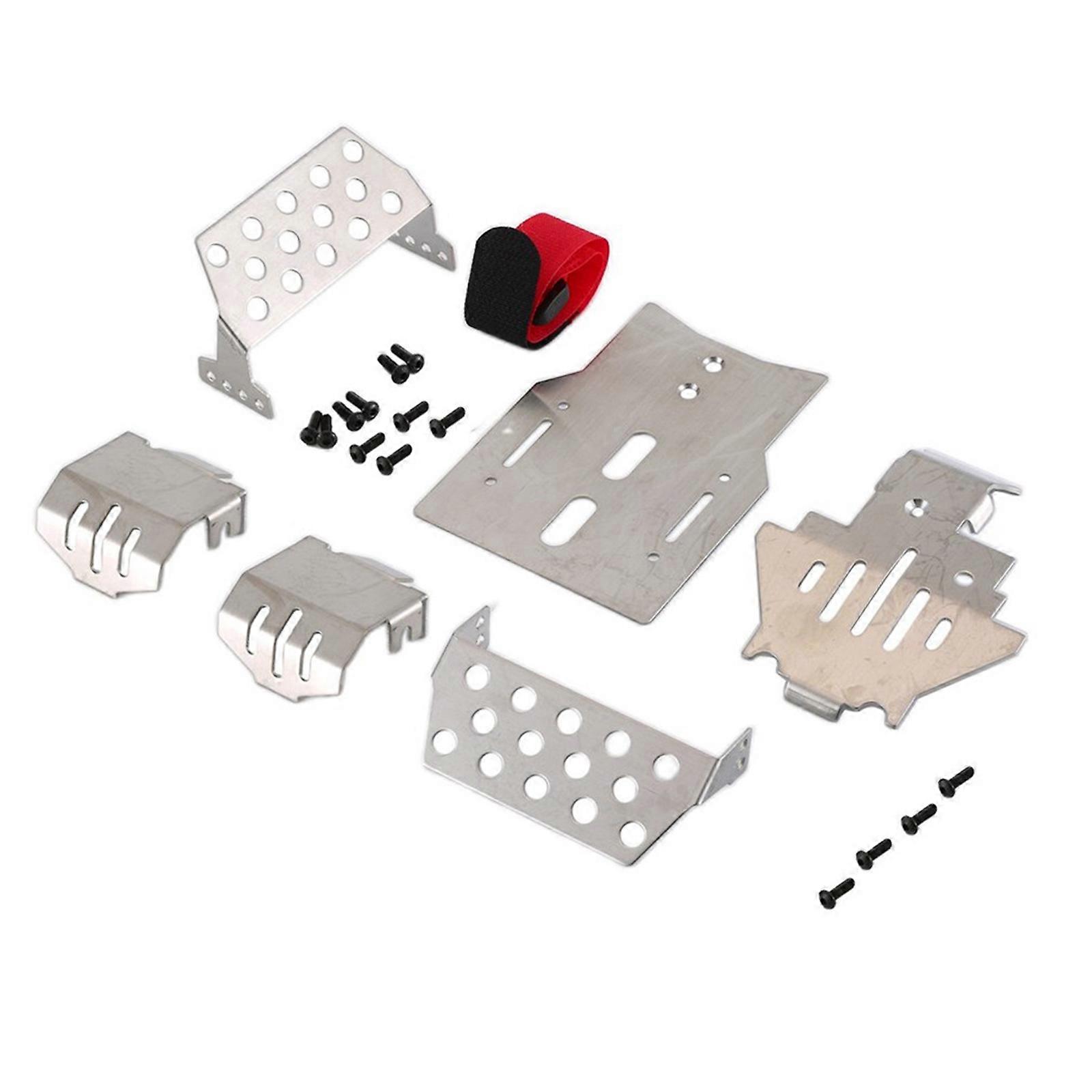 1 Set Edelstahl Armor Guard Chassis Protector für TRX-4 1/10 RC Modell Auto Zubehör Universal Edition Zubehör