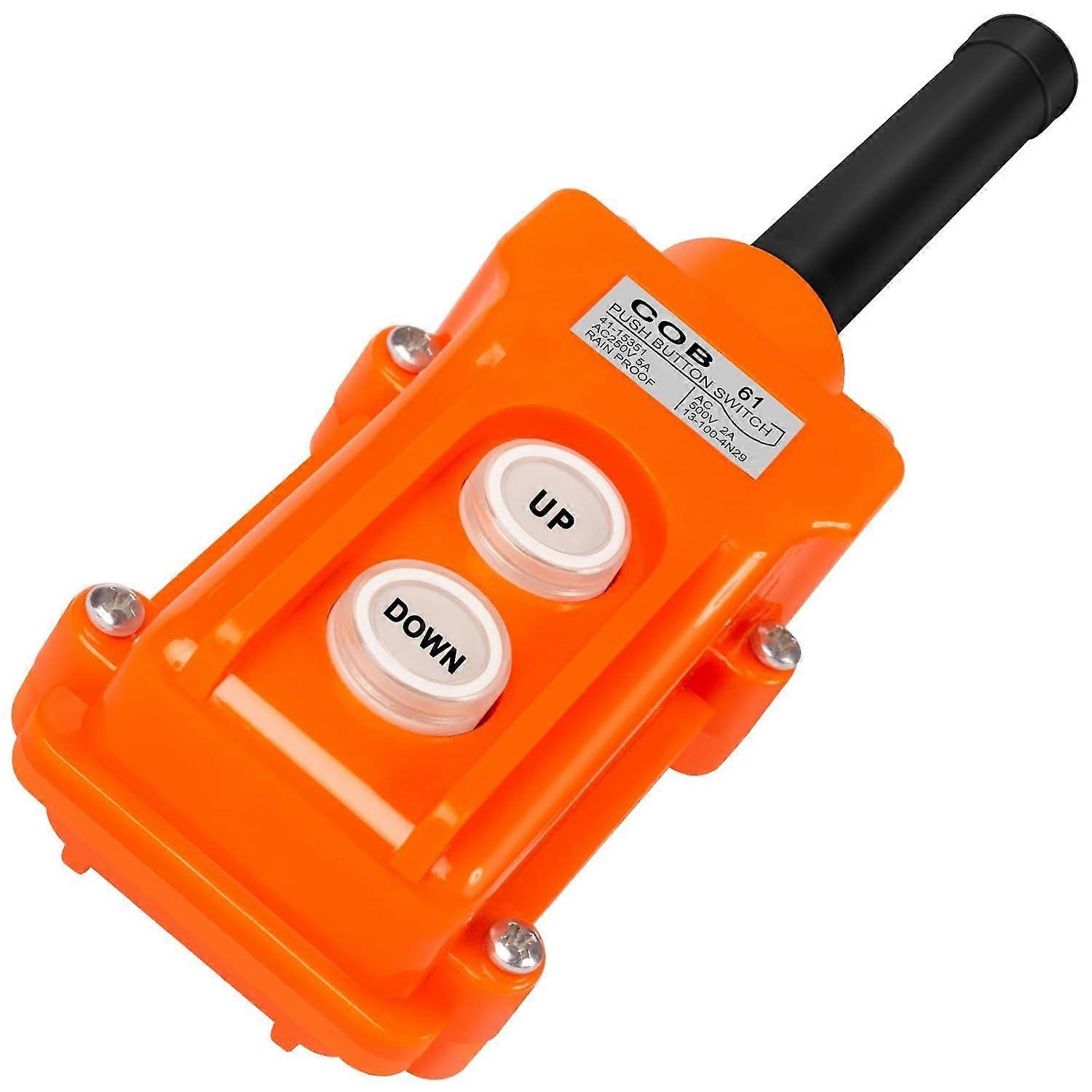 2025 Latest Model Rain Proof Up-Down Switch Control Station, COB61 Crane Pendant Hoist Pu
