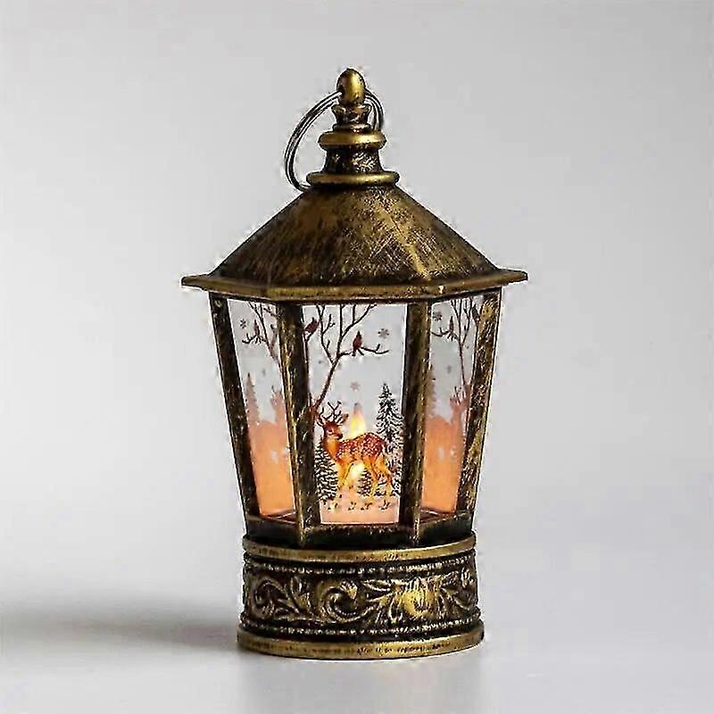 Led Light With Round Base Romantic Atmosphere Small Wind Lamp Electronic Candle Wind Lamp Glass Lamp