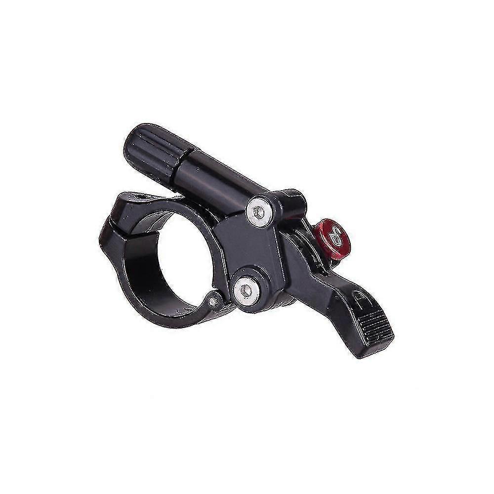 Bike Remote Lockout Lever Aluminum Alloy Front Fork Wire Switch With Cable Bike(1pcs,black)