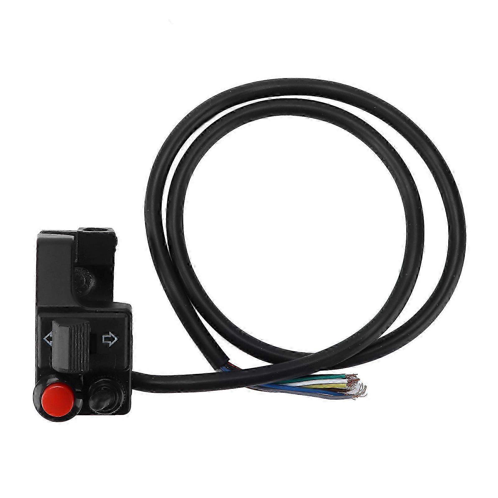 22mm left motorcycle 7/8inch handlebar switch 3 in 1 horn turn signal high low beam push button p