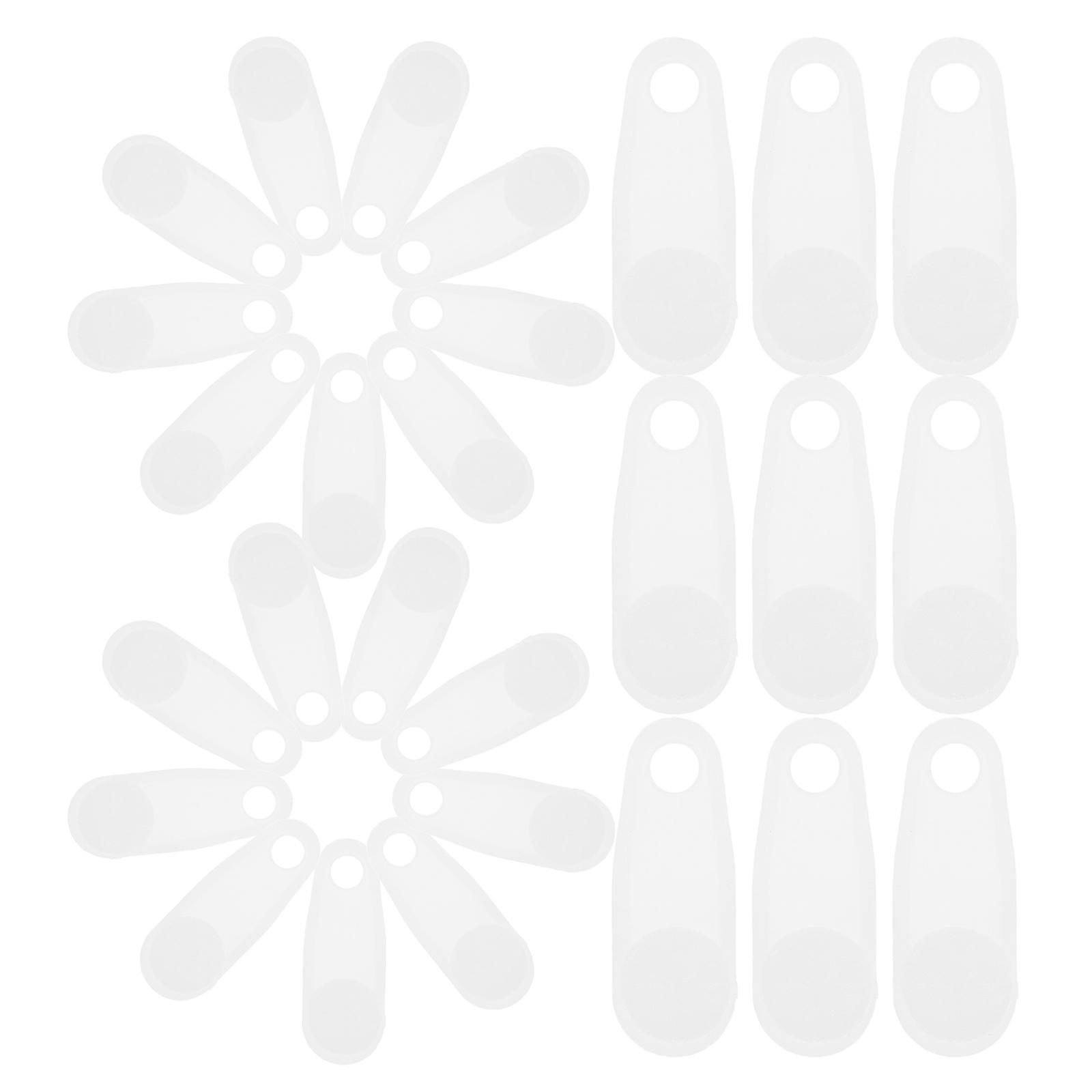 100pcs Silent Side Mount Curtain Rollers with No Drill Installation Plastic Track Accessories for RV Ceiling Window Glider