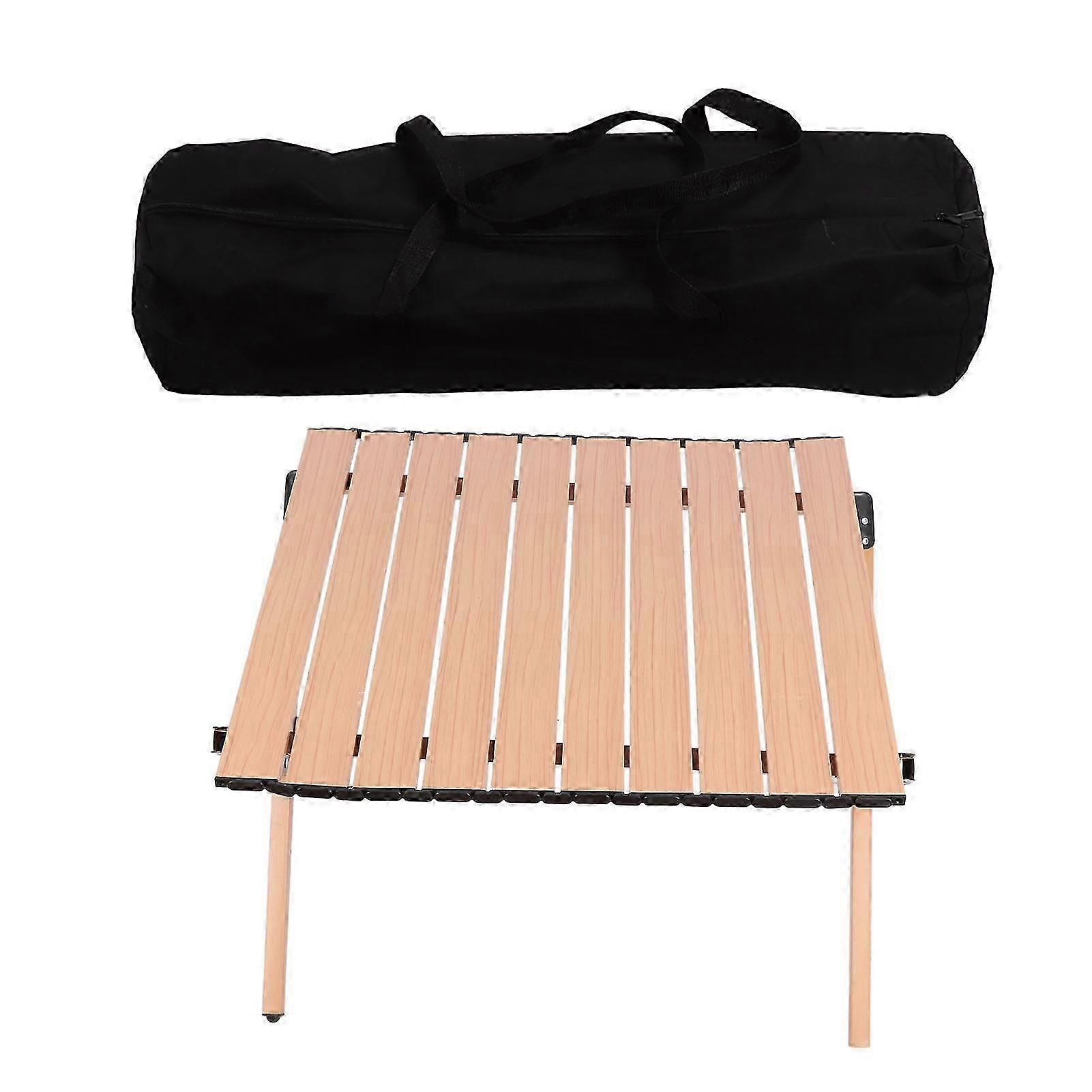 Folding Camping Table Multifunctional Stable Lightweight Roll Up Table Portable Picnic Table With Storage Bag For Outdoor