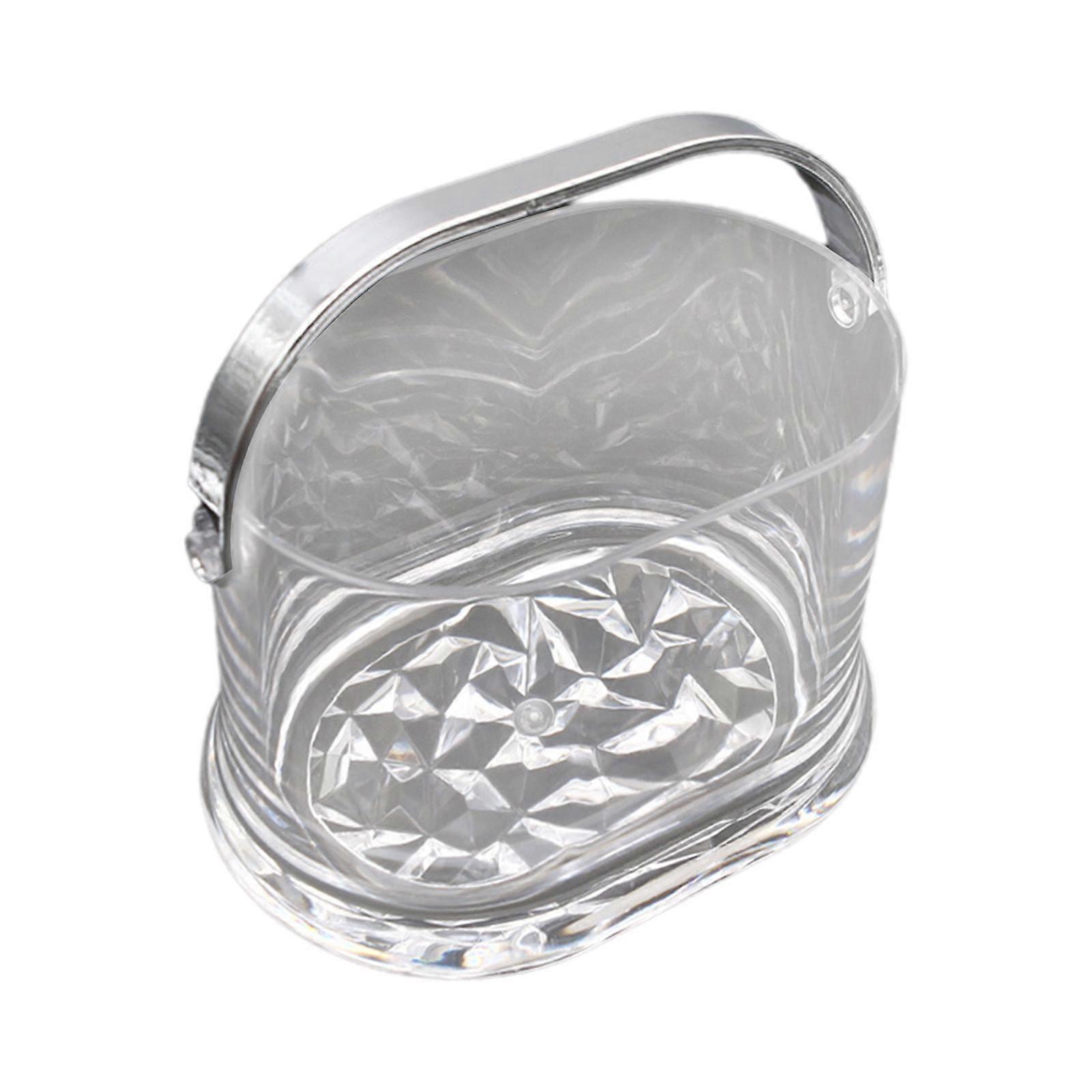 Ice Cube Container Bucket, 2.5L Wine Bucket, Acrylic Champagne Wine Bucket for