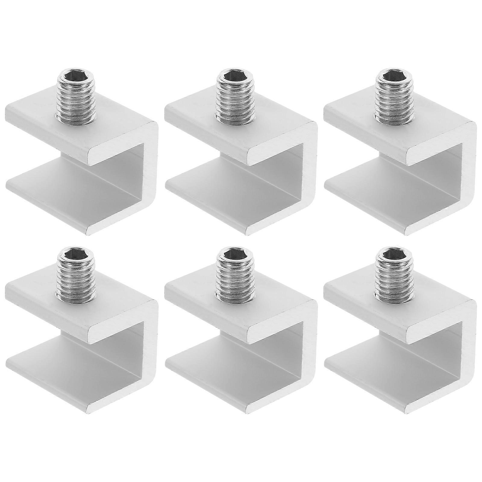 6pcs Window Stopper Clamps Secure Sliding Window Lock for Home, Office, and School Use Easy Installation, No Drilling Required for Patio and
