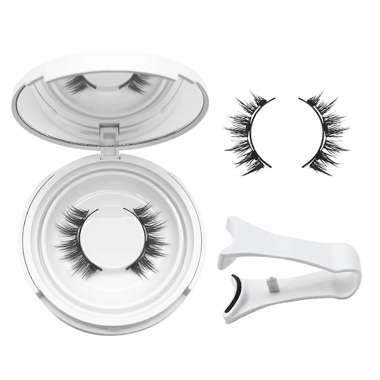 Ginani Magnetic Lashes Kit,Magnet Eyelashes Natural Look,Reusable No Glue Needed