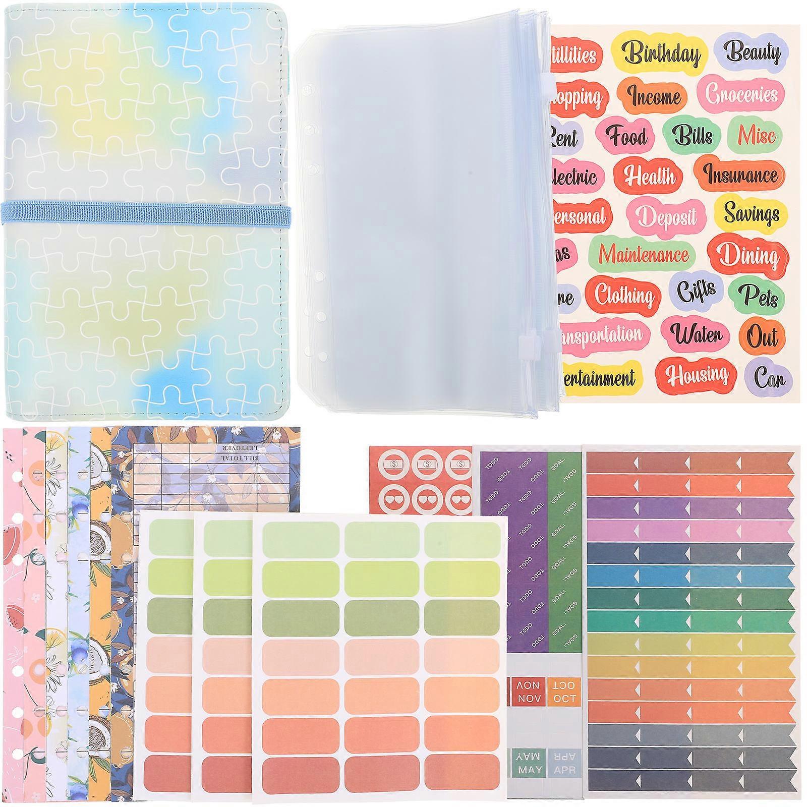 Budgeting Supplies Money Recording Notepad for Trip Expense Tracking Papers Rectangular 1Set
