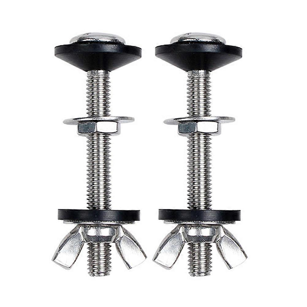 Toilet Tank Bolts And Washers Toilet Hardware Fastening Home Use Assorted Color 7.40X2.70X2.70cm 2Sets