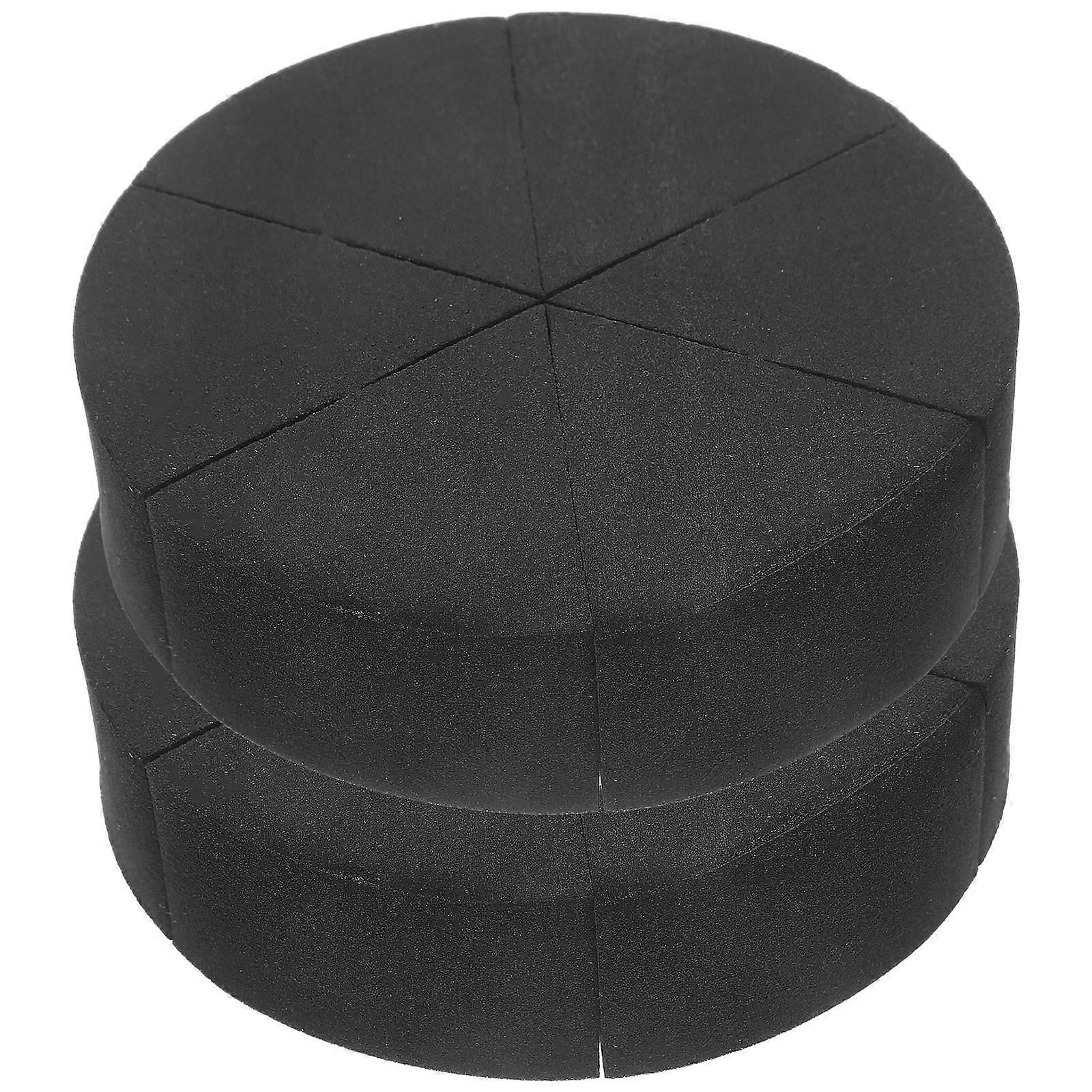 Face Puff Makeup Sponges Triangle for Daily Makeup Black 12Pcs Foundation Application