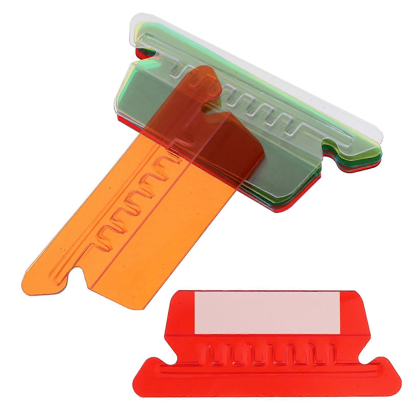 Plastic Document Holder File Folder Tabs File Management Organization Assorted Color 1Set