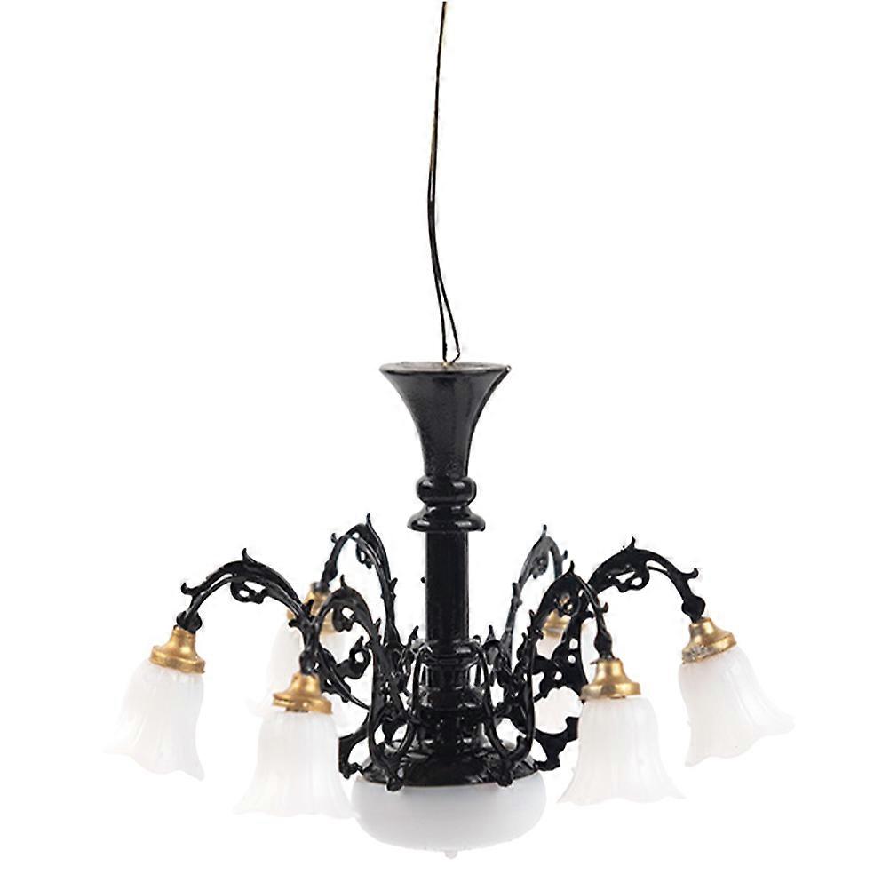 It looks like you're working on a product title or description for a **mini chandelier or miniature lamp** intended for **tiny house decor**, **model