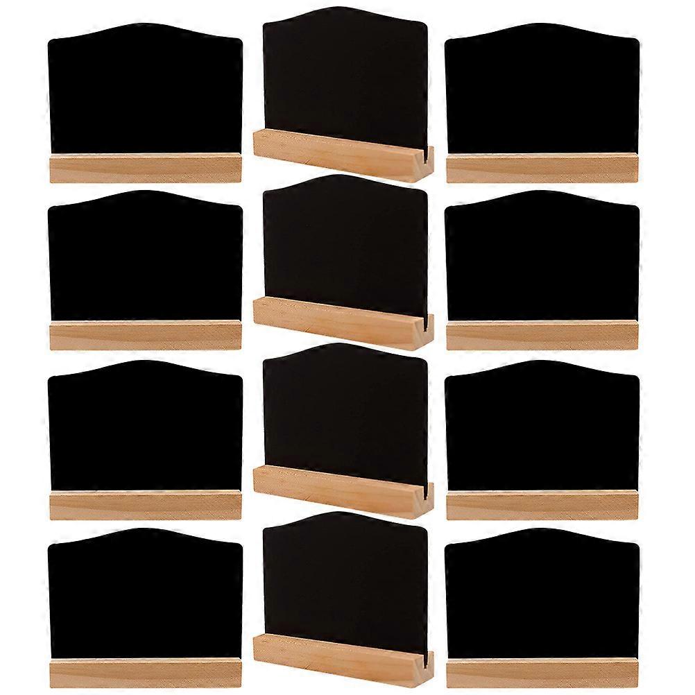 Small Chalkboard Signs Assignments Counter Writing Board 10.00X2.40X1.40cm Daily Messages 12Pcs