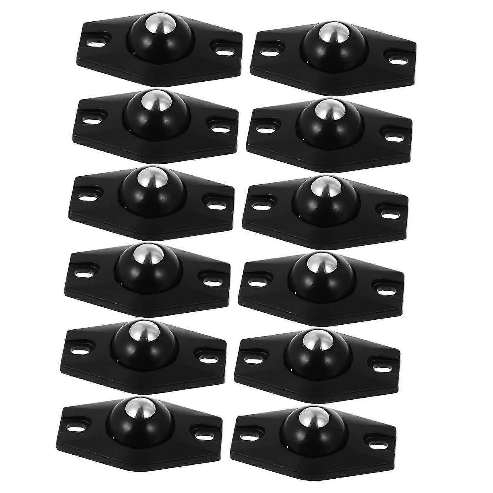 Bearings, 12pcs Base Universal Pulley Mini Casters Wheel Bearings Paste Universal Wheel