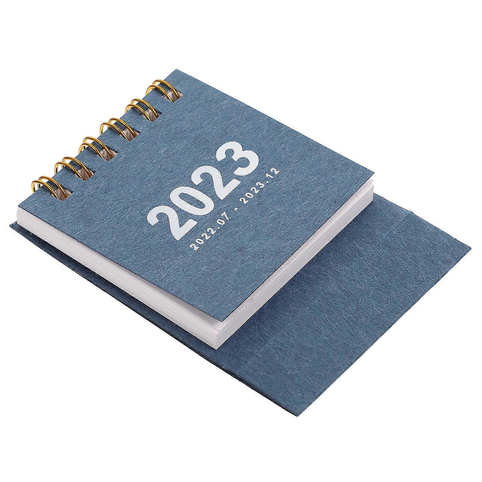 Desk Calendar Small Delicate Month Calendar Paper Standing Shape Home Use 2.8X2.6X1.4in 1Set