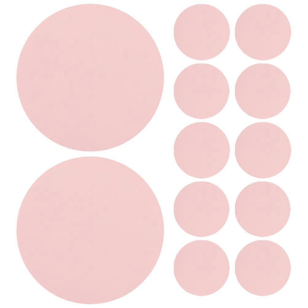 Engraving Rubber Stamp Diy Blocks Round TPR For Postcards 12Pcs