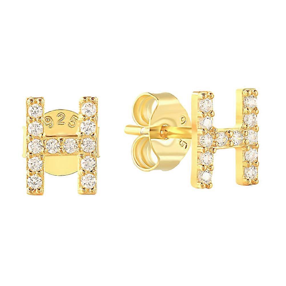 Gold Schmuck Damen Ear Studs Rhinestone Versatile Evening Outfits 1Pair