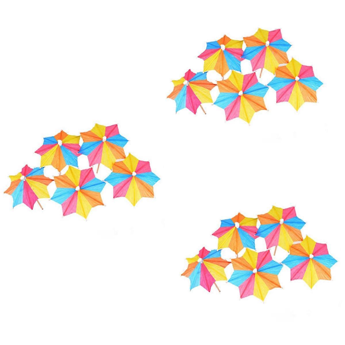 144PCS Drink Umbrella Mix Color Cocktail Decoration Cocktail Umbrella