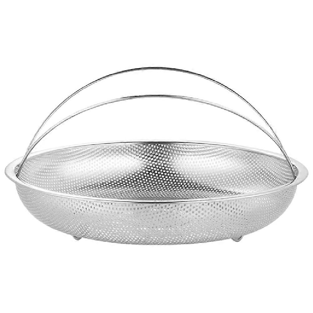 Stainless Steel Steamer Basket with Handle – Multi Functional Kitchen Tool for Steaming Dumplings, Ramen, Pasta, and More – Lightweight, Scald