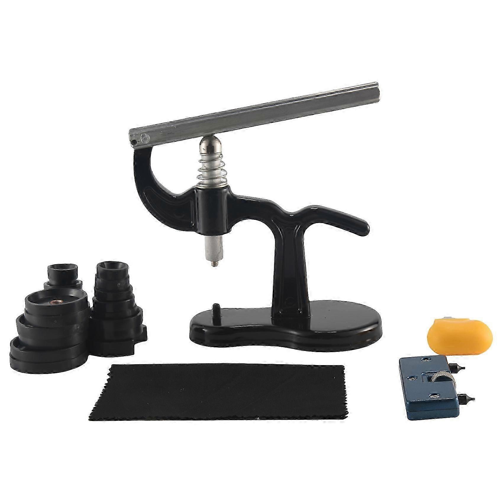 16Pcs Watch Press Tool With Watch Battery Replacement Tool Kit And Fitting Dies For Watch Back Remo