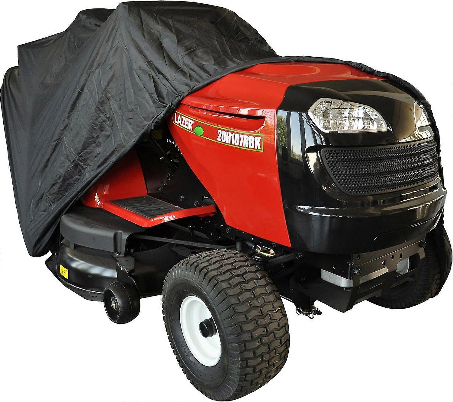 Protective Cover for Lawn Tractors - For Side Discharge Riding Mowers - Polyester - Black - Dimensions: 177 x 110 x 110 cm
