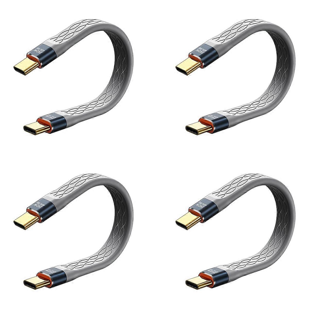 4X USB4 Data Cable 40Gbps USB C to Type C Short Cable PD 240W 8K 60Hz for 3/4 15 Pro