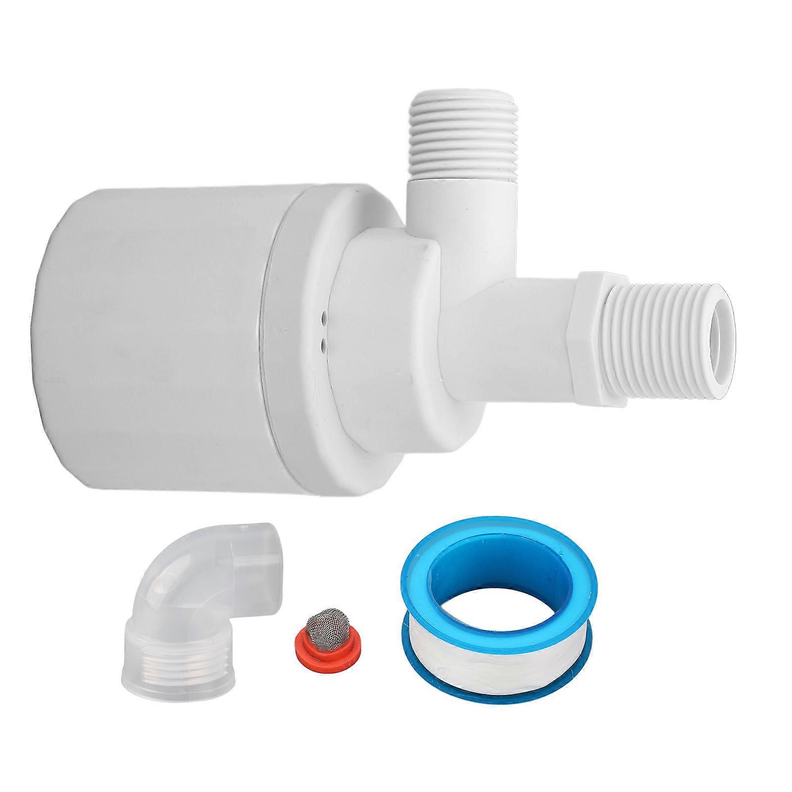 Vanne à flotteur à boisseau sphérique 1/2 po DN15, contrôle automatique du niveau, vanne flottante pour réservoir d'eau, entrée supérieure de piscine