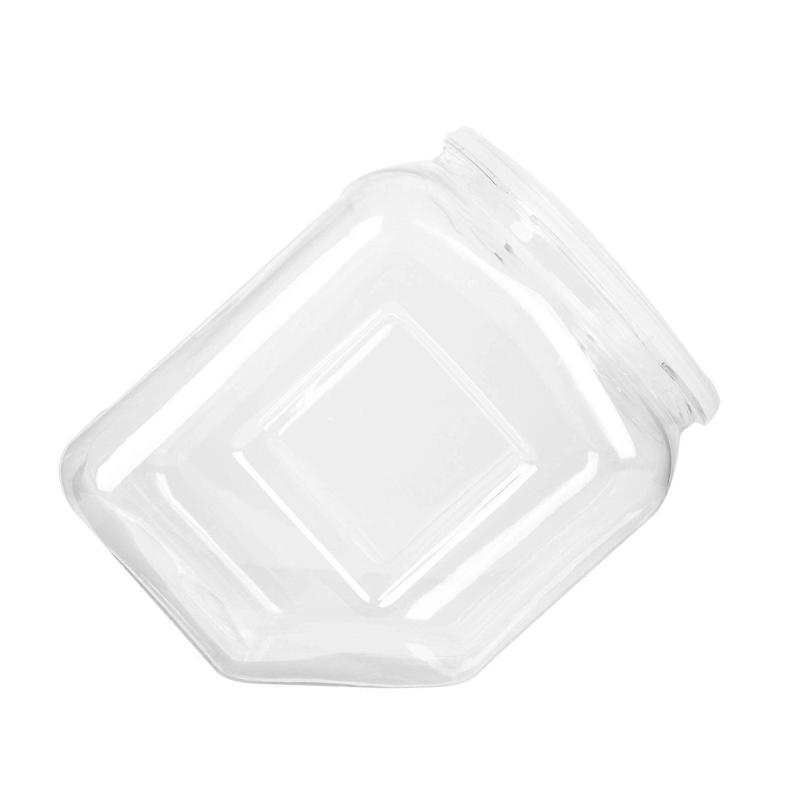 1pc Clear Storage Jar Plastic Candy Storage Box Confectionery Storage Box