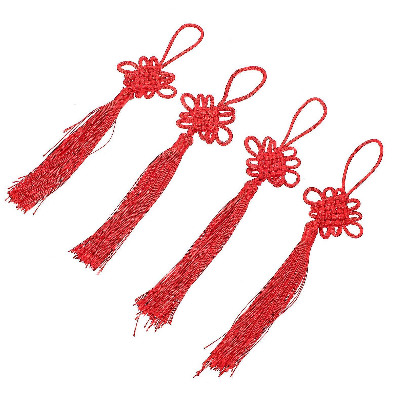 Chinese Yellow Knot Bulk Chinese Knot Pendants Diy Accessory Spring Festival Party 50Pcs