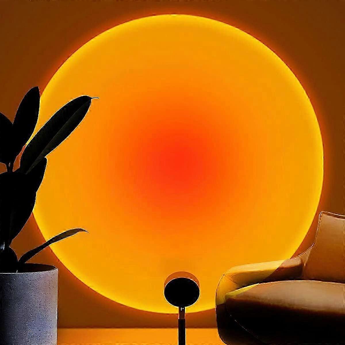 Romantic Rainbow Projection Lamp with Rotation Feature, LED Modern Floor Stand Night Light with USB, Ideal for Living Room Ambiance