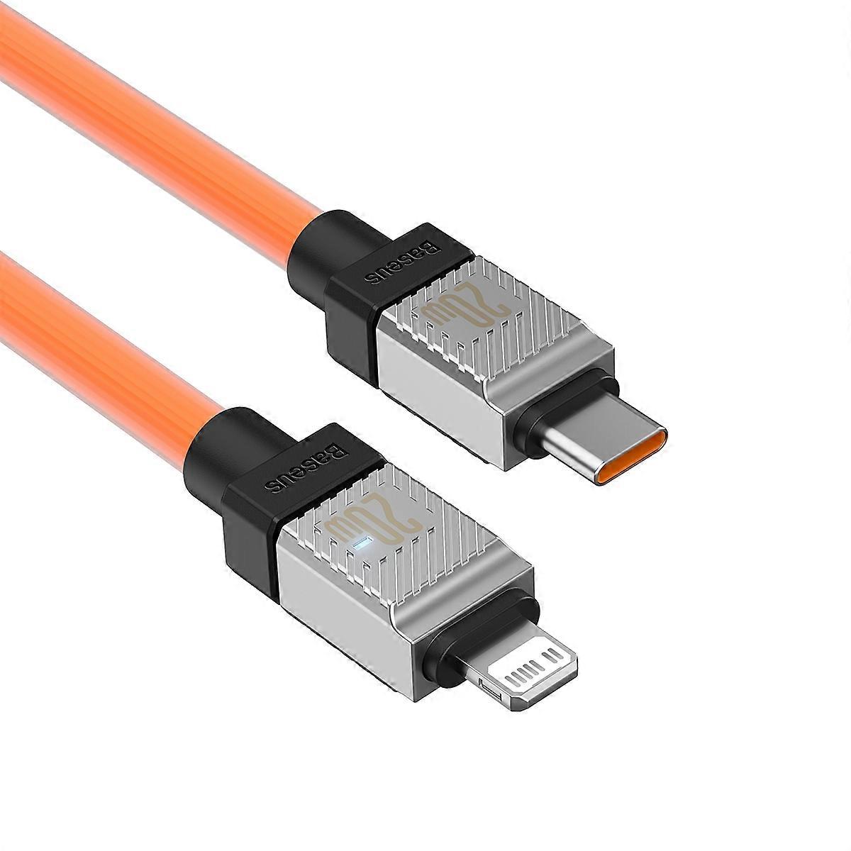 BASEUS CoolPlay Series CB000045 1m 20W Fast Charging Type C to iP 7Pin Charging Cable 480Mbps Data T